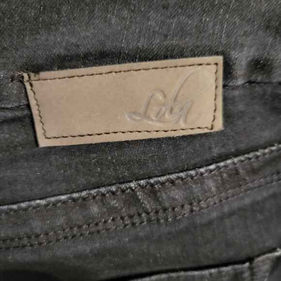 LOLA DARK WASH STRAIGHT LEG JEGGINGS JEANS SZ 8 - Picture 5 of 10